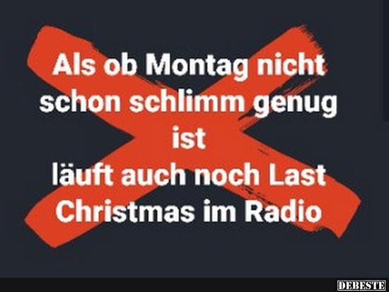 Als ob Montag nicht schon schlimm genung ist..