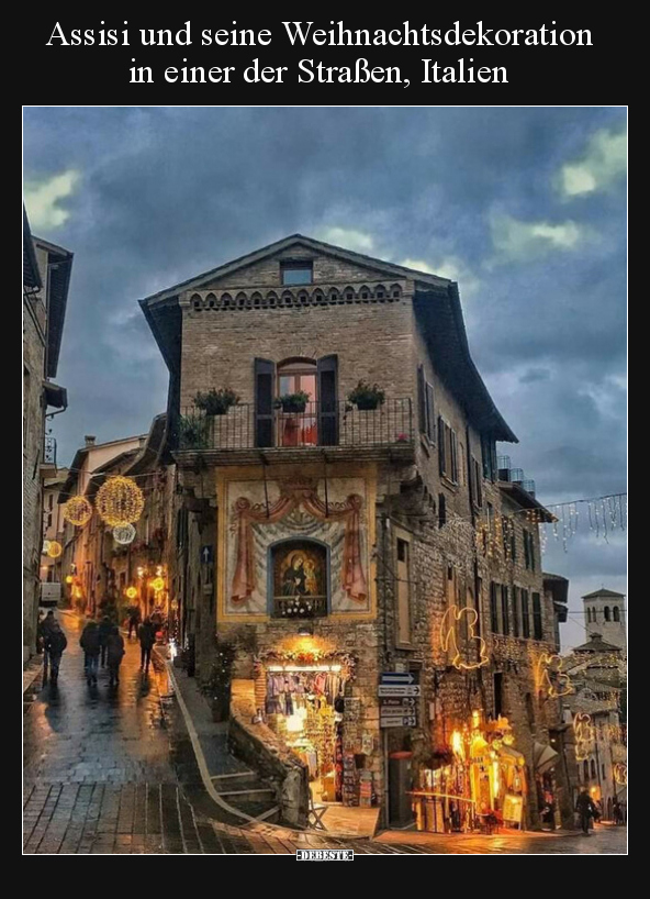 Assisi und seine Weihnachtsdekoration in einer der.. - Lustige Bilder | DEBESTE.de