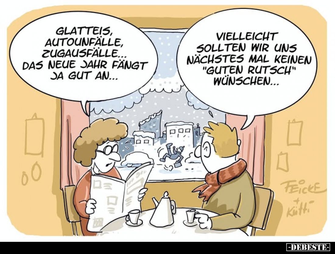 Glatteis, Autounfälle, Zugausfälle... das neue Jahr fängt ja gut an... -
Vielleicht sollten wir uns nächstes mal keinen &quo...
