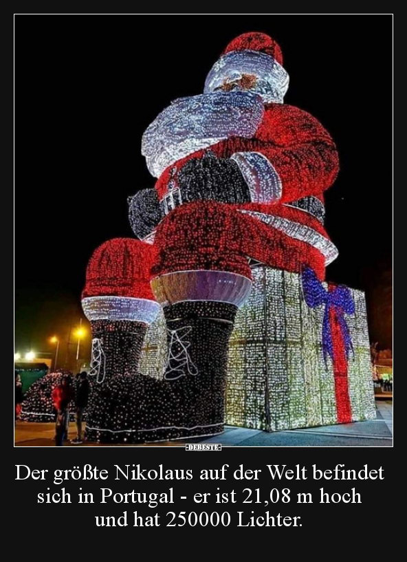 Der größte Nikolaus auf der Welt befindet sich in.. - Lustige Bilder | DEBESTE.de