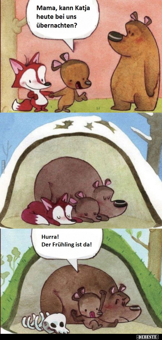 Mama, kann Katja heute bei uns übernachten.?..