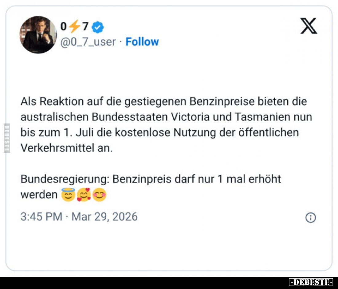 Als Reaktion auf die gestiegenen Benzinpreise bieten die.. - Lustige Bilder | DEBESTE.de