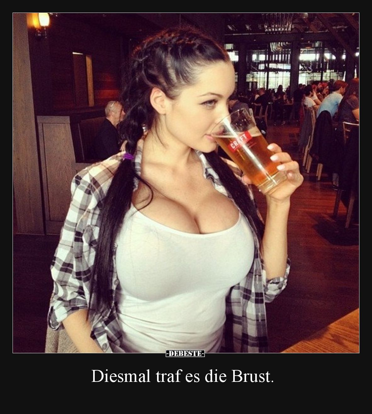 Diesmal traf es die Brust.