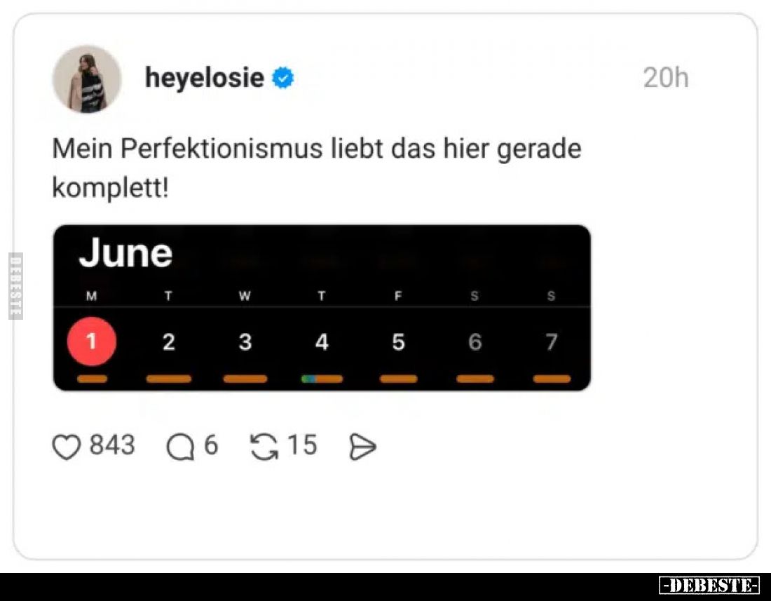 Mein Perfektionismus liebt das hier gerade komplett! - June