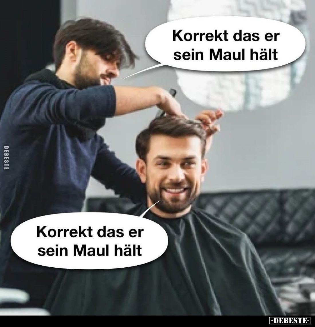Korrekt das er sein Maul hält.
-
Korrekt das er sein Maul hält.