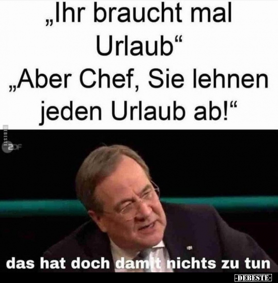 Urlaub, Laub, Chef