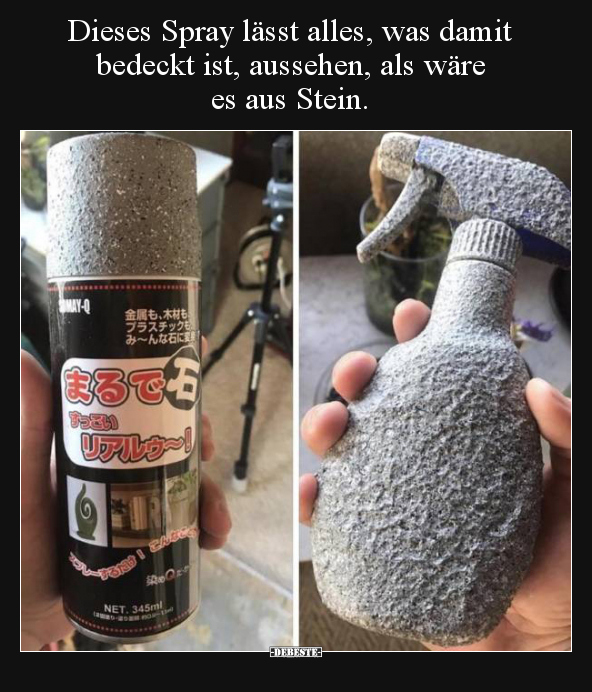 Dieses Spray lässt alles, was damit bedeckt ist, aussehen.. - Lustige Bilder | DEBESTE.de