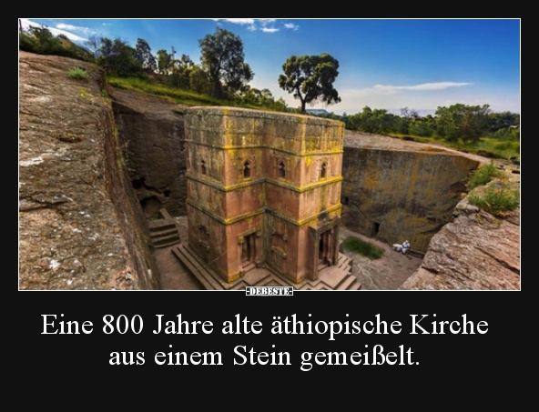 Eine 800 Jahre alte äthiopische Kirche aus einem Stein.. - Lustige Bilder | DEBESTE.de