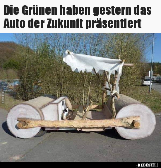 Die Grünen haben gestern das Auto der Zukunft.. - Lustige Bilder | DEBESTE.de