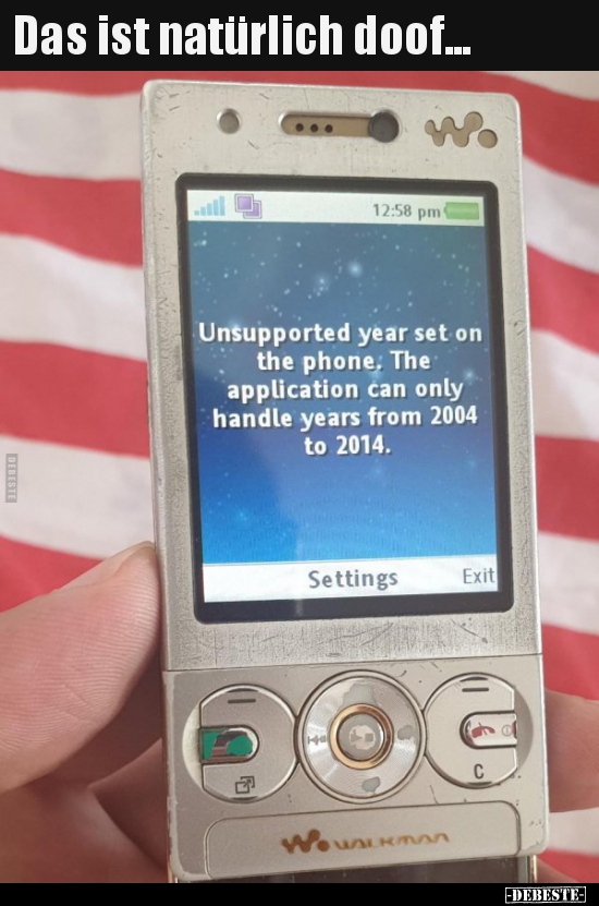 Das ist natürlich doof...