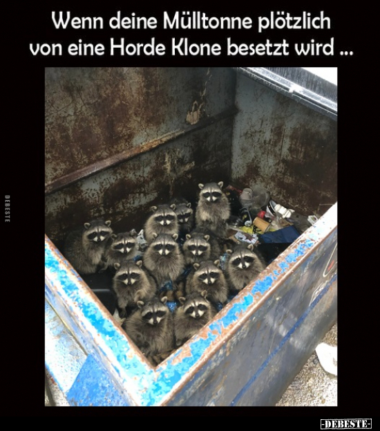 Wenn deine Mülltonne plötzlich von eine Horde Klone.. - Lustige Bilder | DEBESTE.de