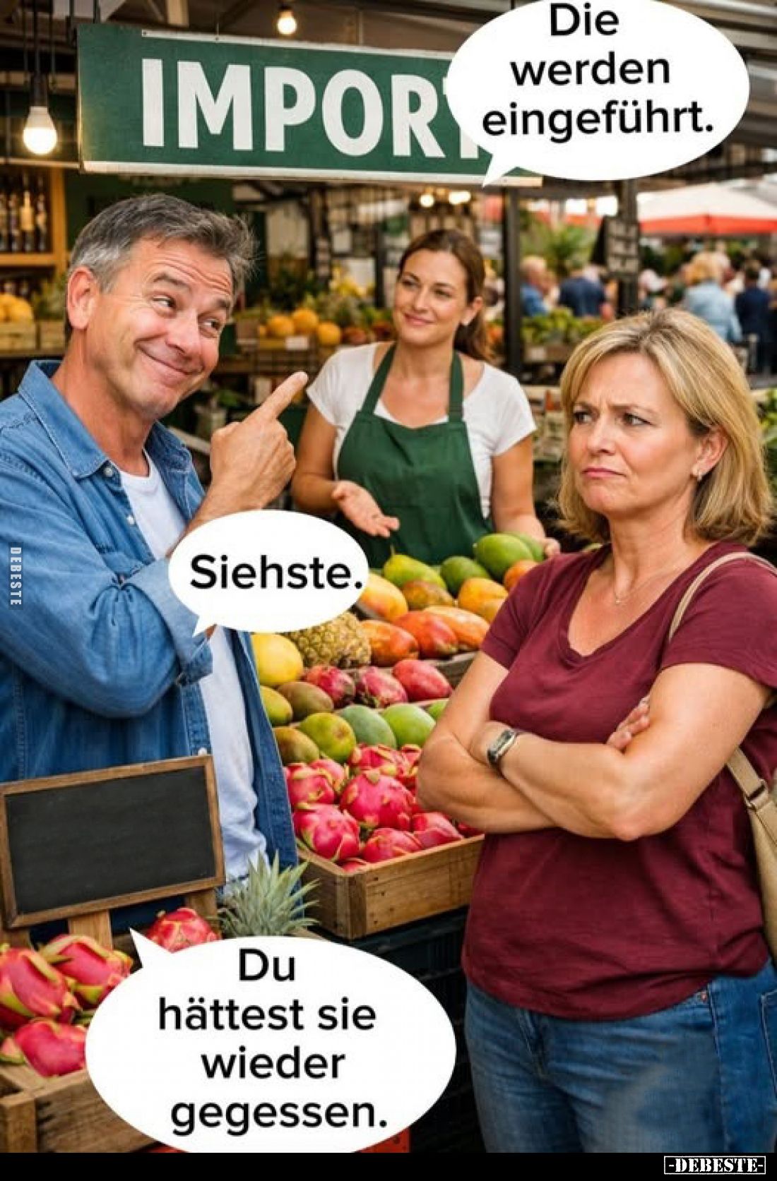 Die werden eingeführt.
Siehste.
Du hättest sie wieder gegessen.