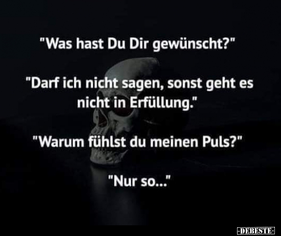 "Was hast Du Dir gewünscht?"...