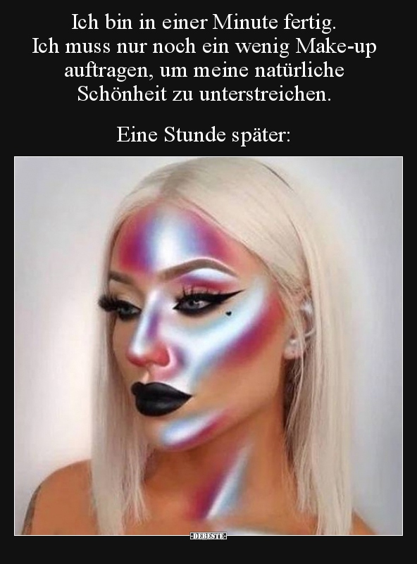 Ich bin in einer Minute fertig. Ich muss nur noch ein..