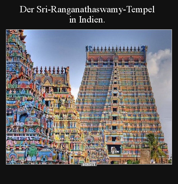 Der Sri Ranganathaswamy Tempel In Indien Lustige Bilder Spruche Witze Echt Lustig