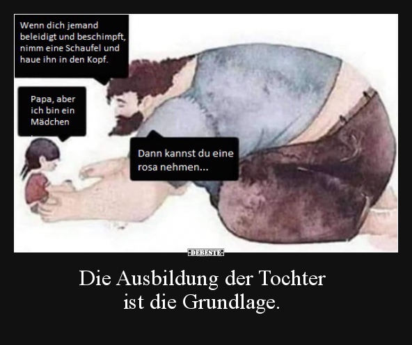 Die Ausbildung der Tochter ist die Grundlage...
