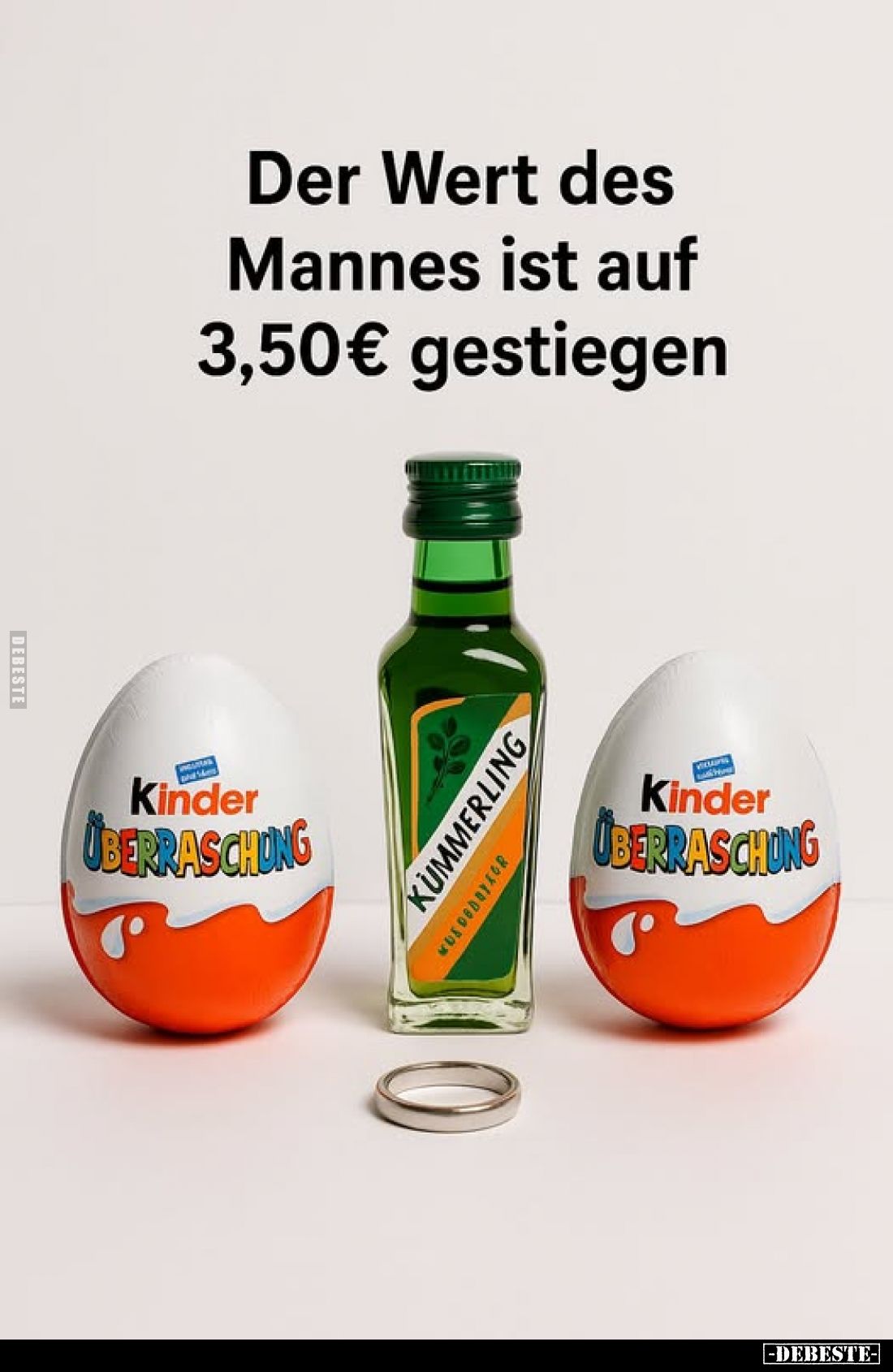 Der Wert des Mannes ist auf 3,50€ gestiegen