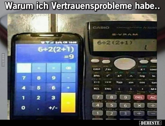 Warum ich Vertrauensprobleme habe...