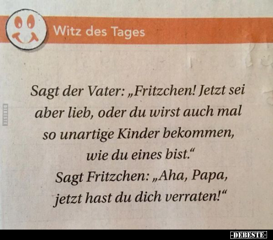 Sagt der Vater: "Fritzchen! Jetzt sei aber lieb, oder du.." - Lustige Bilder | DEBESTE.de