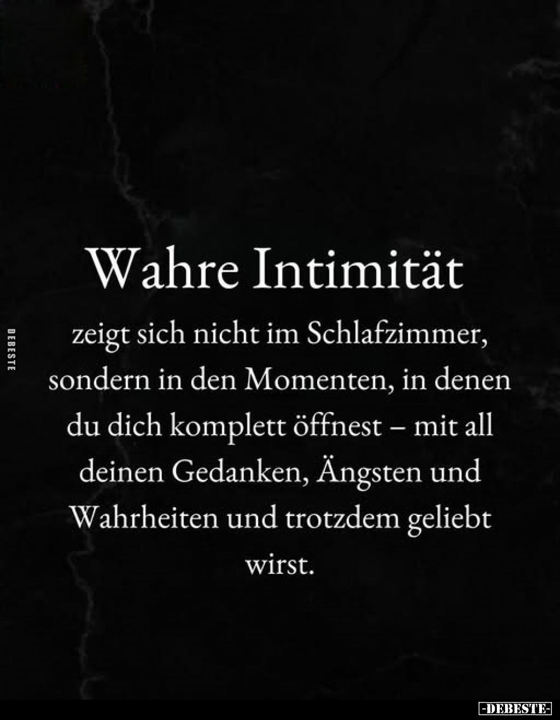 Wahre Intimität zeigt sich nicht im Schlafzimmer, sondern in den Momenten, in denen du dich komplett öffnest – mit all deinen...