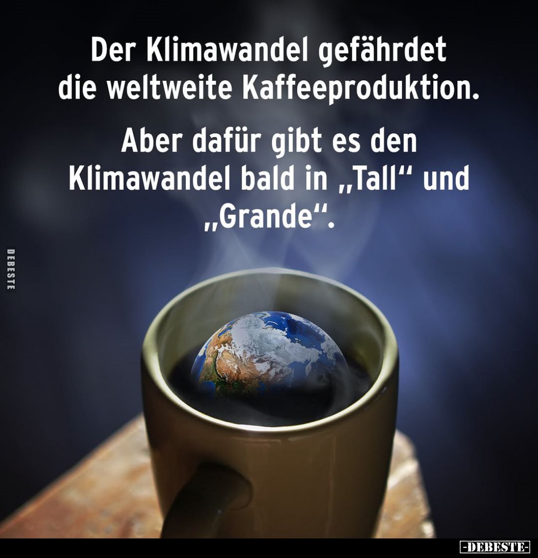 Der Klimawandel gefährdet die weltweite Kaffeeproduktion.
Aber dafür gibt es den Klimawandel bald in "Tall" und &q...