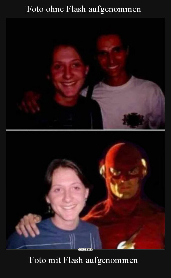 Foto ohne Flash aufgenommen
Foto mit Flash aufgenommen