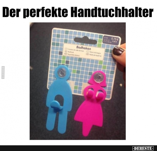 Der perfekte Handtuchhalter.. - Lustige Bilder | DEBESTE.de