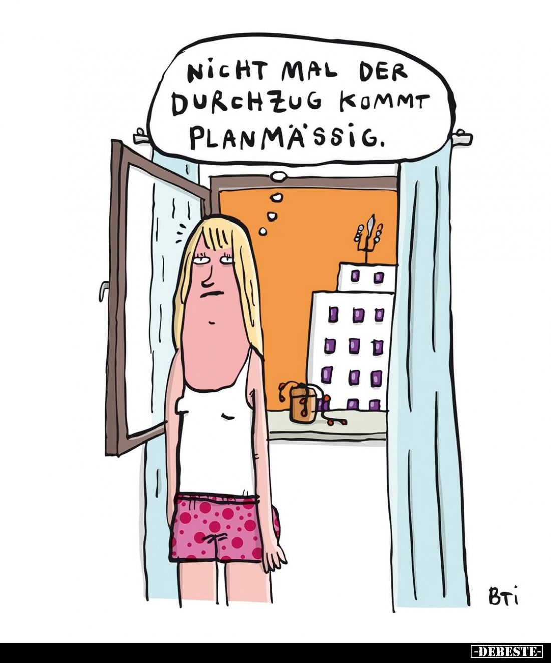 Nicht mal der Durchzug kommt planmäßig.