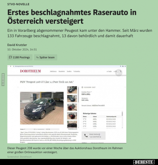 Erstes beschlagnahmtes Raserauto in Österreich.. - Lustige Bilder | DEBESTE.de