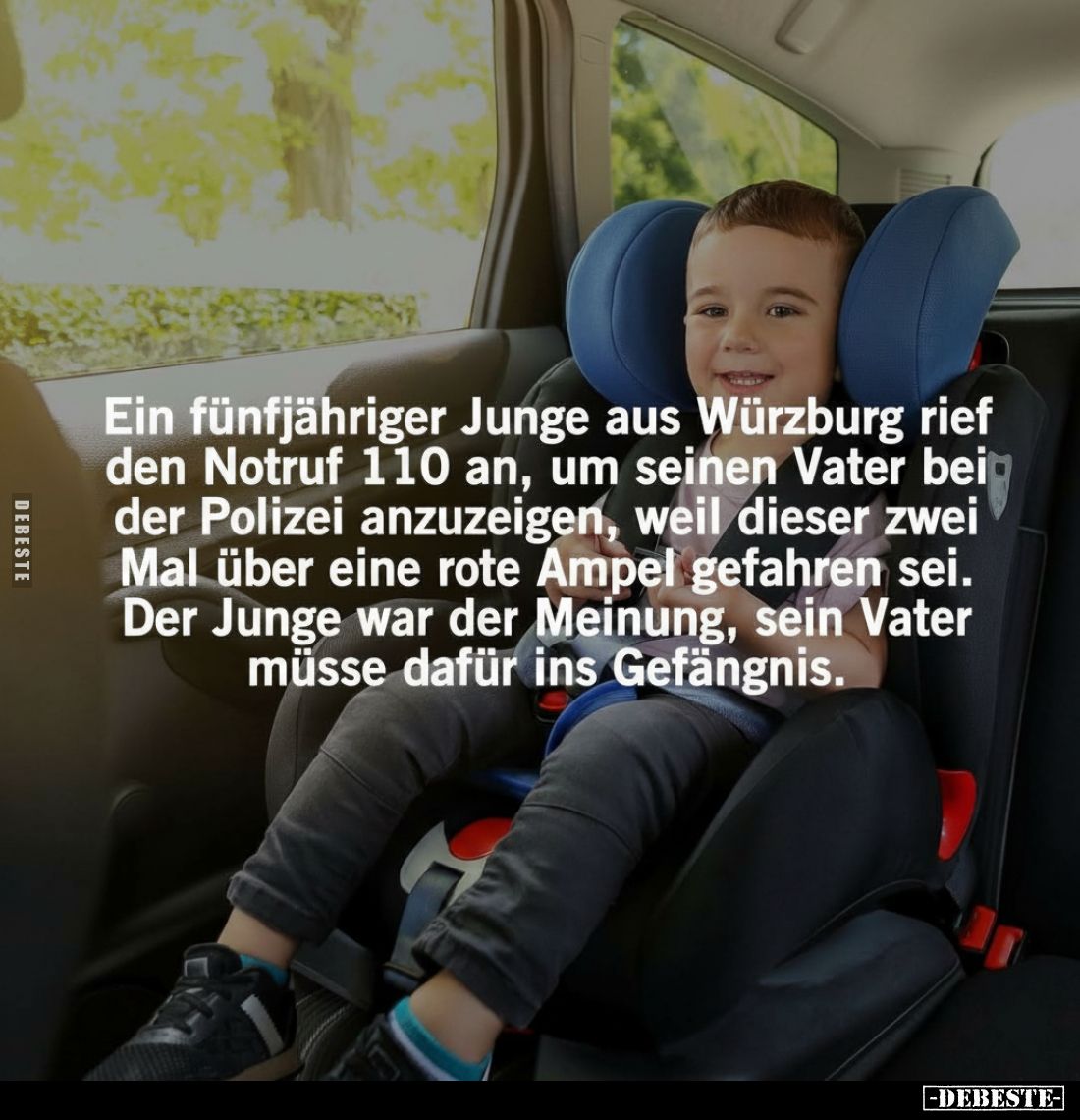 Ein fünfjähriger Junge aus Würzburg rief den Notruf 110 an, um seinen Vater bei der Polizei anzuzeigen, weil dieser zwei Mal ...