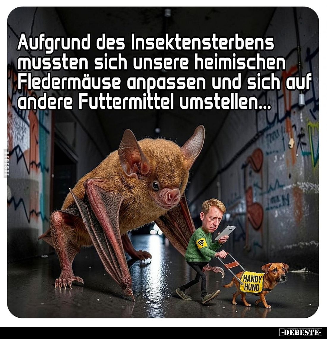 Aufgrund des Insektensterbens mussten sich unsere heimischen Fledermäuse anpassen und sich auf andere Futtermittel umstellen....