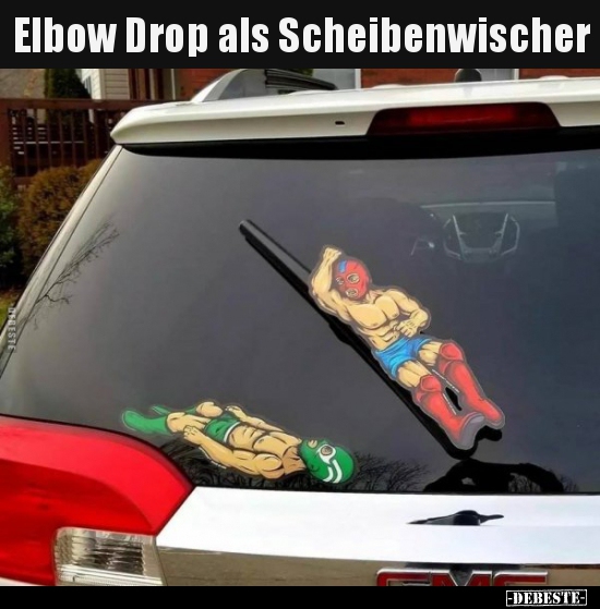 Elbow Drop als Scheibenwischer..