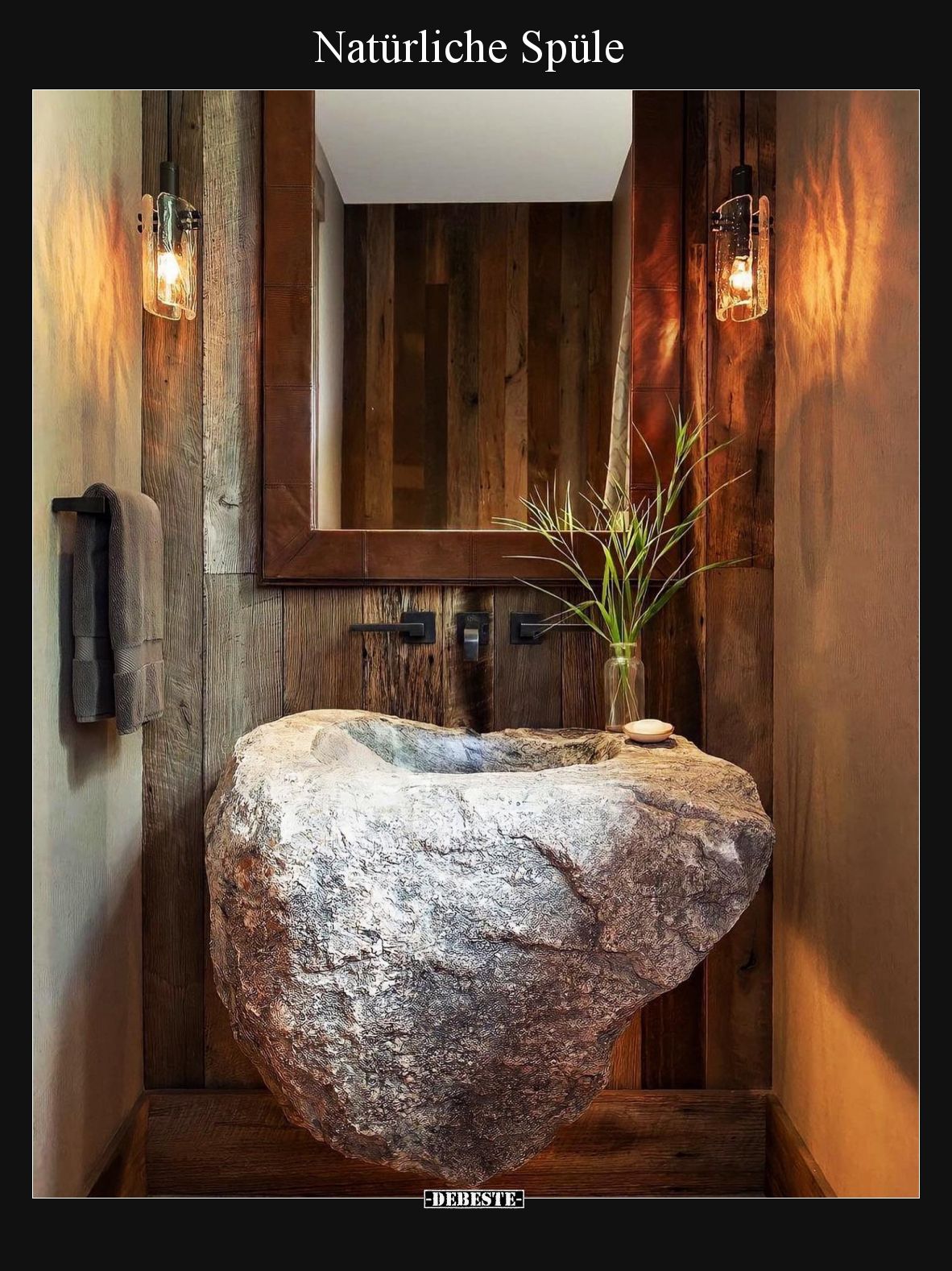 Natürliche Spüle