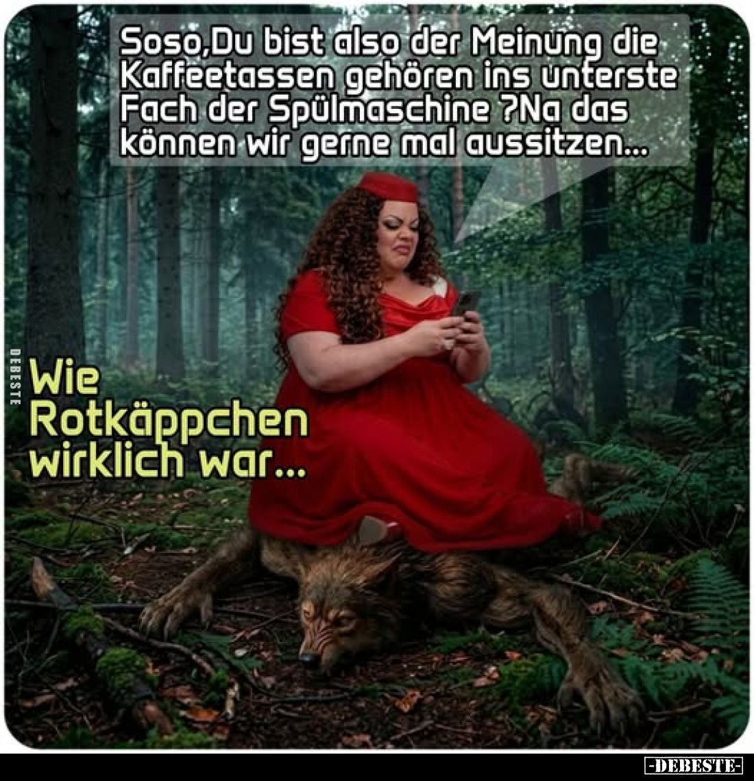 Soso, Du bist also der Meinung die Kaffeetassen gehören ins unterste Fach der Spülmaschine ?Na das können wir gerne mal aussi...