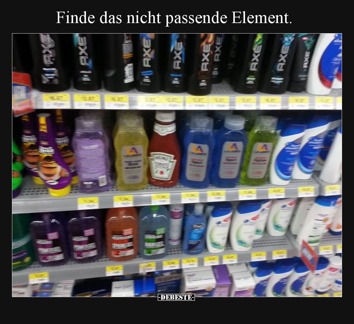 Finde das nicht passende Element... - Lustige Bilder | DEBESTE.de