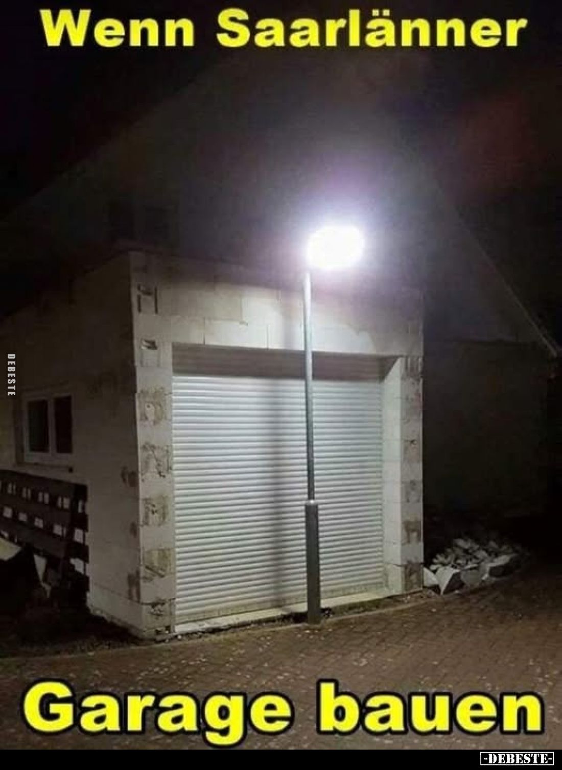 Wenn Saarlänner Garage bauen