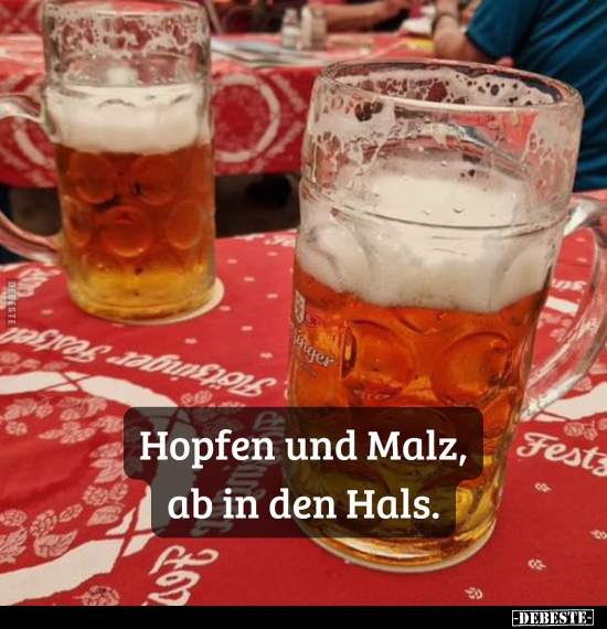 Hopfen und Malz, ab in den Hals... - Lustige Bilder | DEBESTE.de