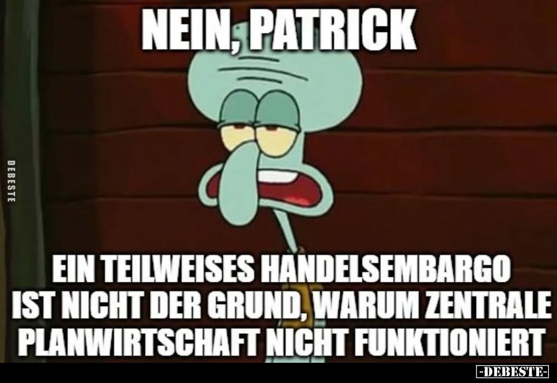 Nein, Patrick.
Ein teilweises Handelsembargo ist nicht der Grund, warum zentrale Planwirtschaft nicht funktioniert