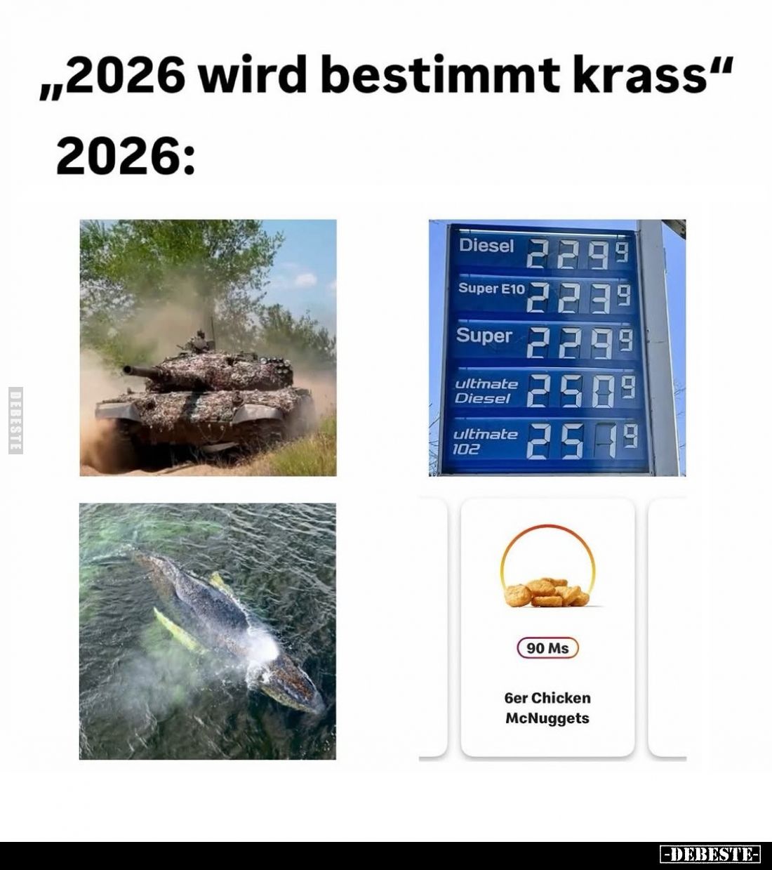 "2026 wird bestimmt krass" 2026: