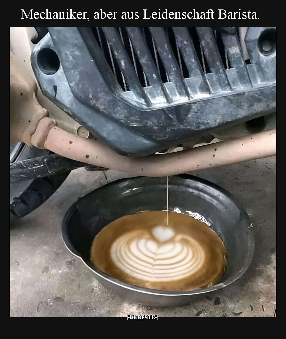 Mechaniker, aber aus Leidenschaft Barista