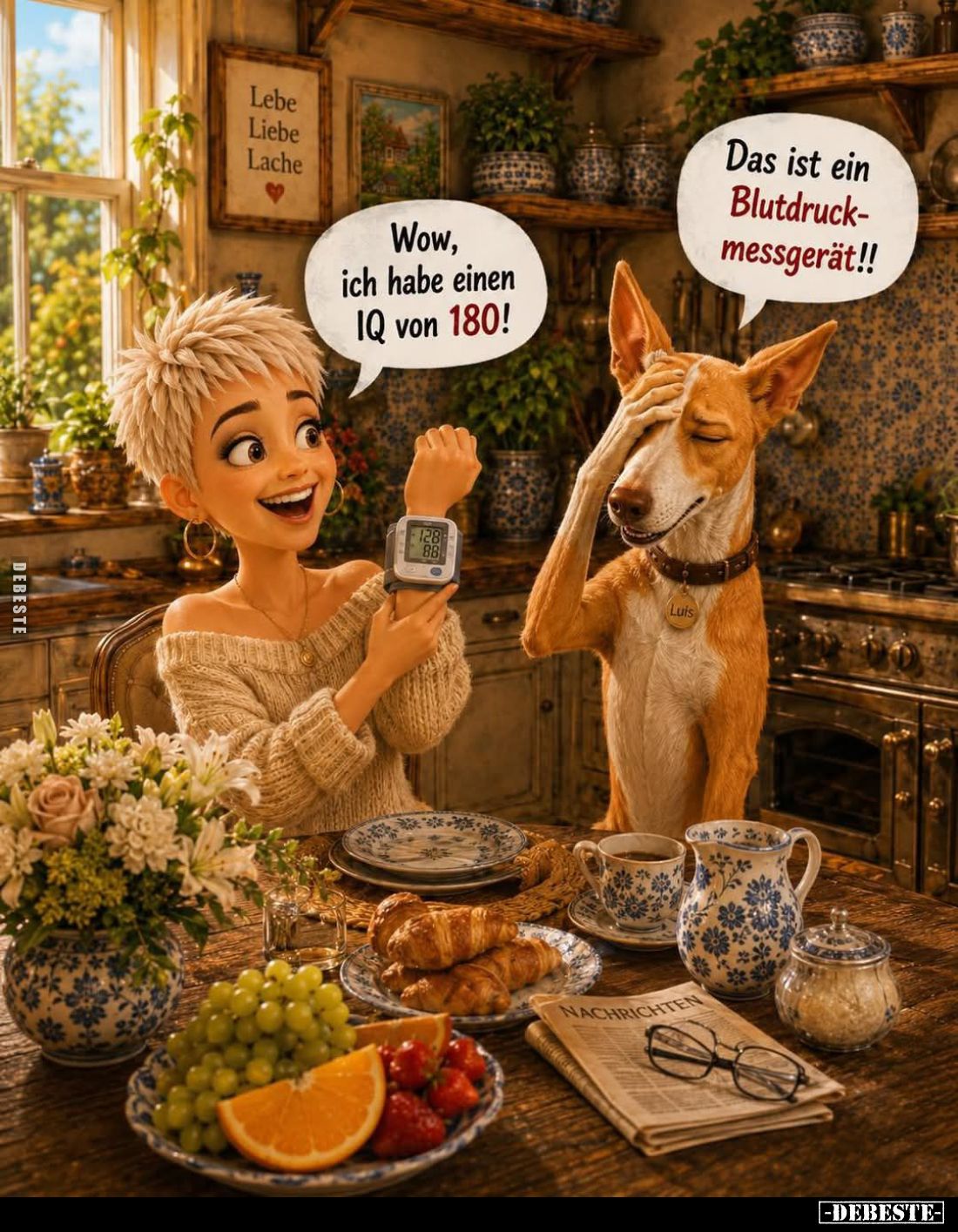 Wow, ich habe einen IQ von 180! -
Das ist ein Blutdruckmessgerät!!