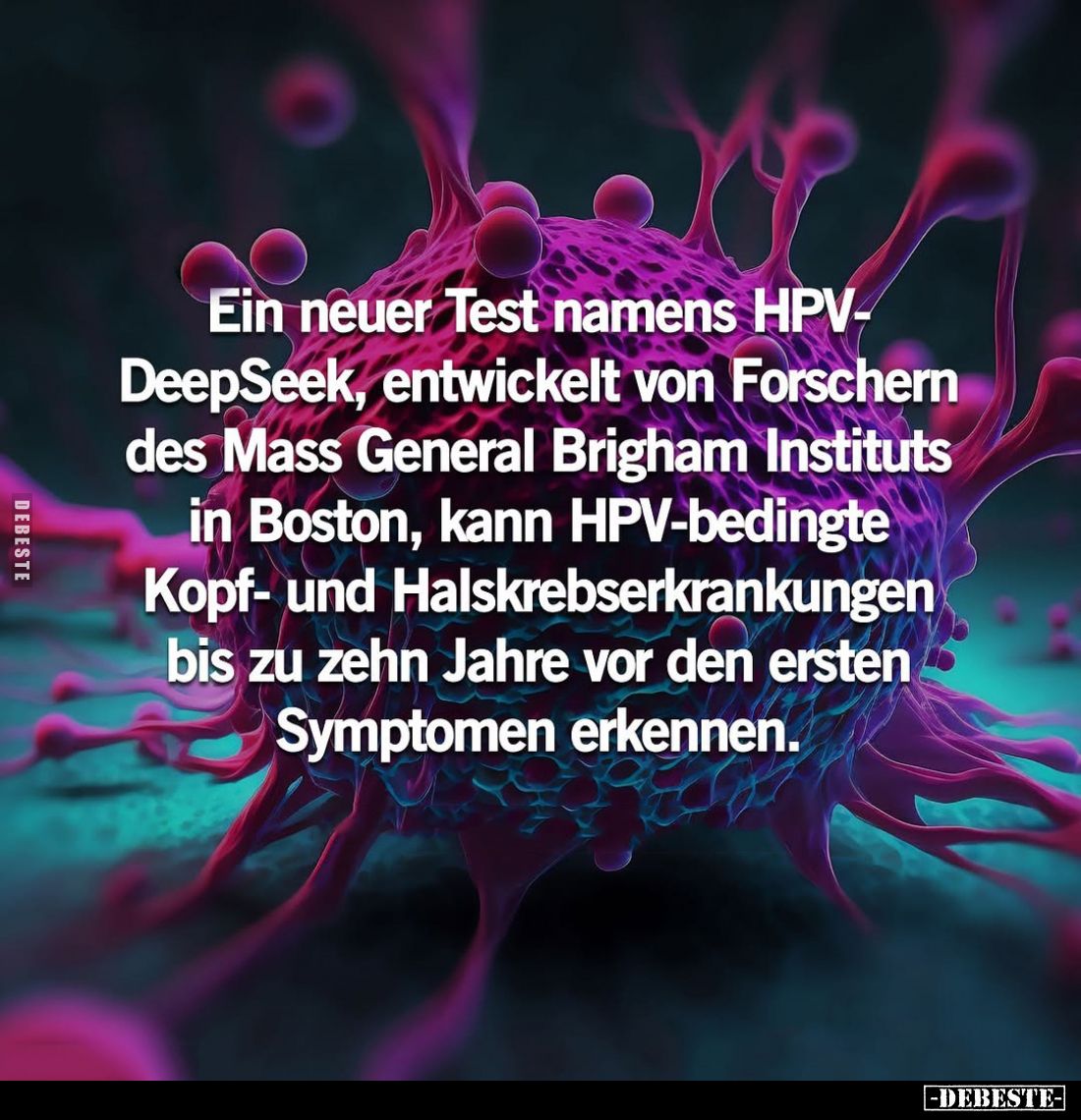 Ein neuer Test namens HPV-DeepSeek, entwickelt von Forschern des Mass General Brigham Instituts in Boston, kann HPV-bedingte ...