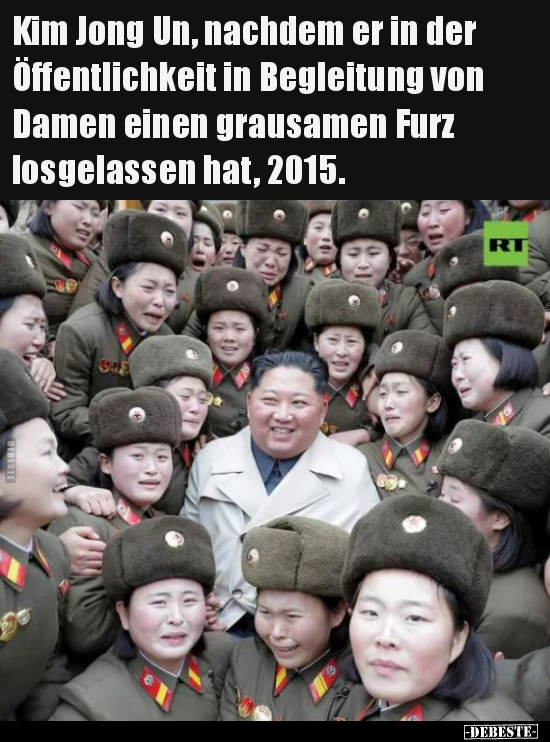 Kim Jong Un, nachdem er in der Öffentlichkeit in Begleitung.. - Lustige Bilder | DEBESTE.de