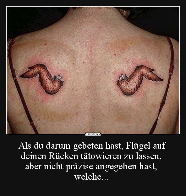 Als du darum gebeten hast, Flügel auf deinen Rücken.. - Lustige Bilder | DEBESTE.de