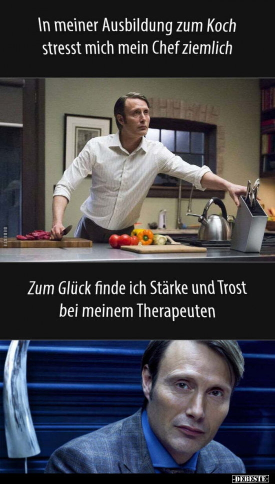 In meiner Ausbildung zum Koch stresst mich mein Chef.. - Lustige Bilder | DEBESTE.de