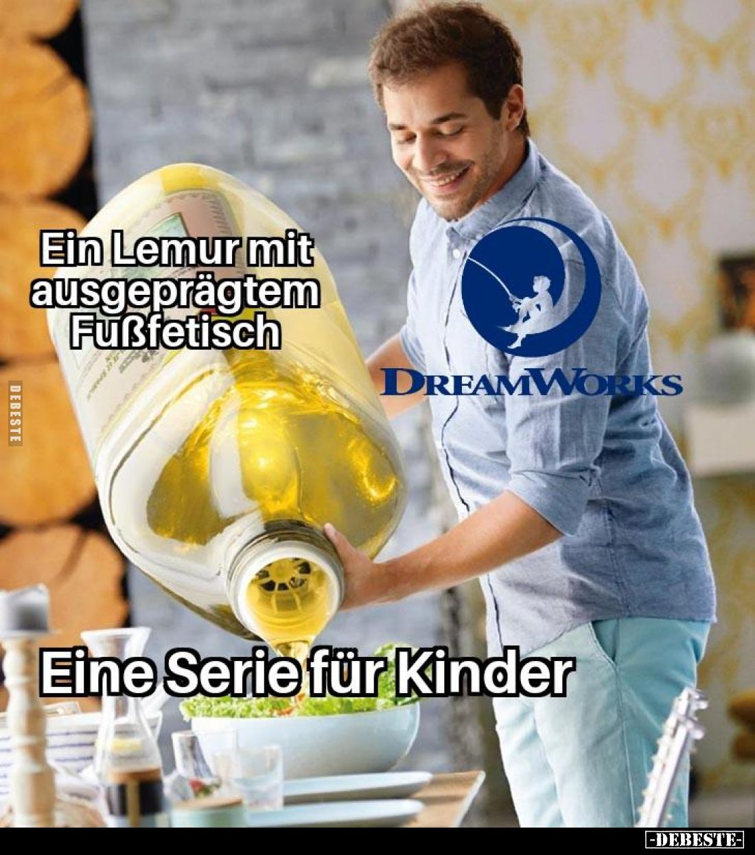 Ein Lemur mit ausgeprägtem Fußfetisch
 - 
Eine Serie für Kinder