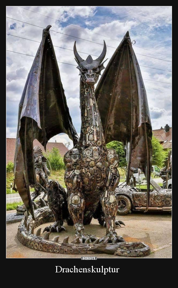 Drachenskulptur..
