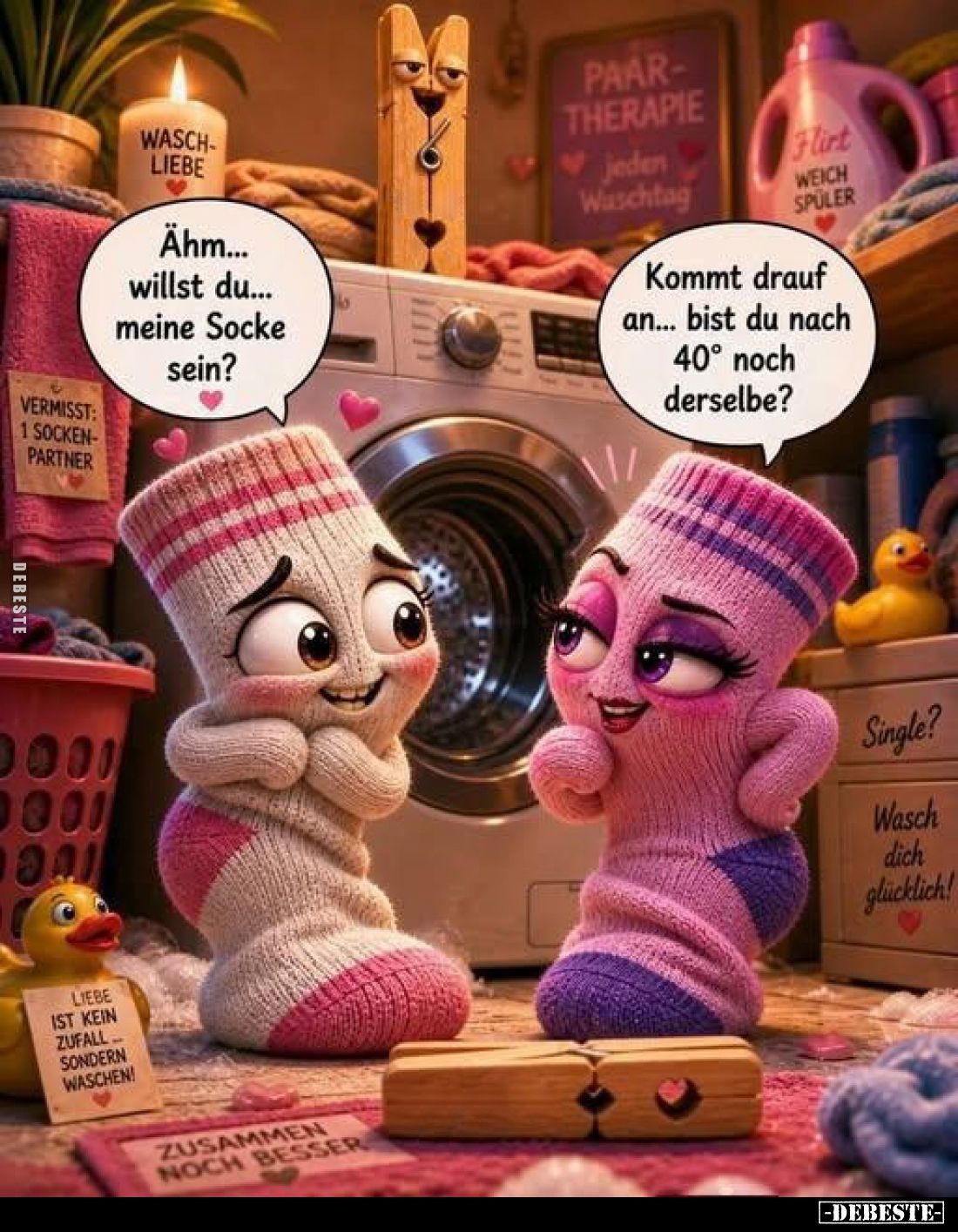 Ähm... willst du... meine Socke sein?
-
Kommt drauf an... bist du nach 40° noch derselbe?