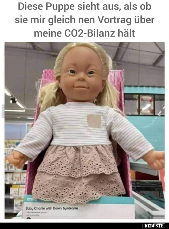 Diese Puppe sieht aus, als ob sie mir gleich nen Vortrag.. - Lustige Bilder | DEBESTE.de