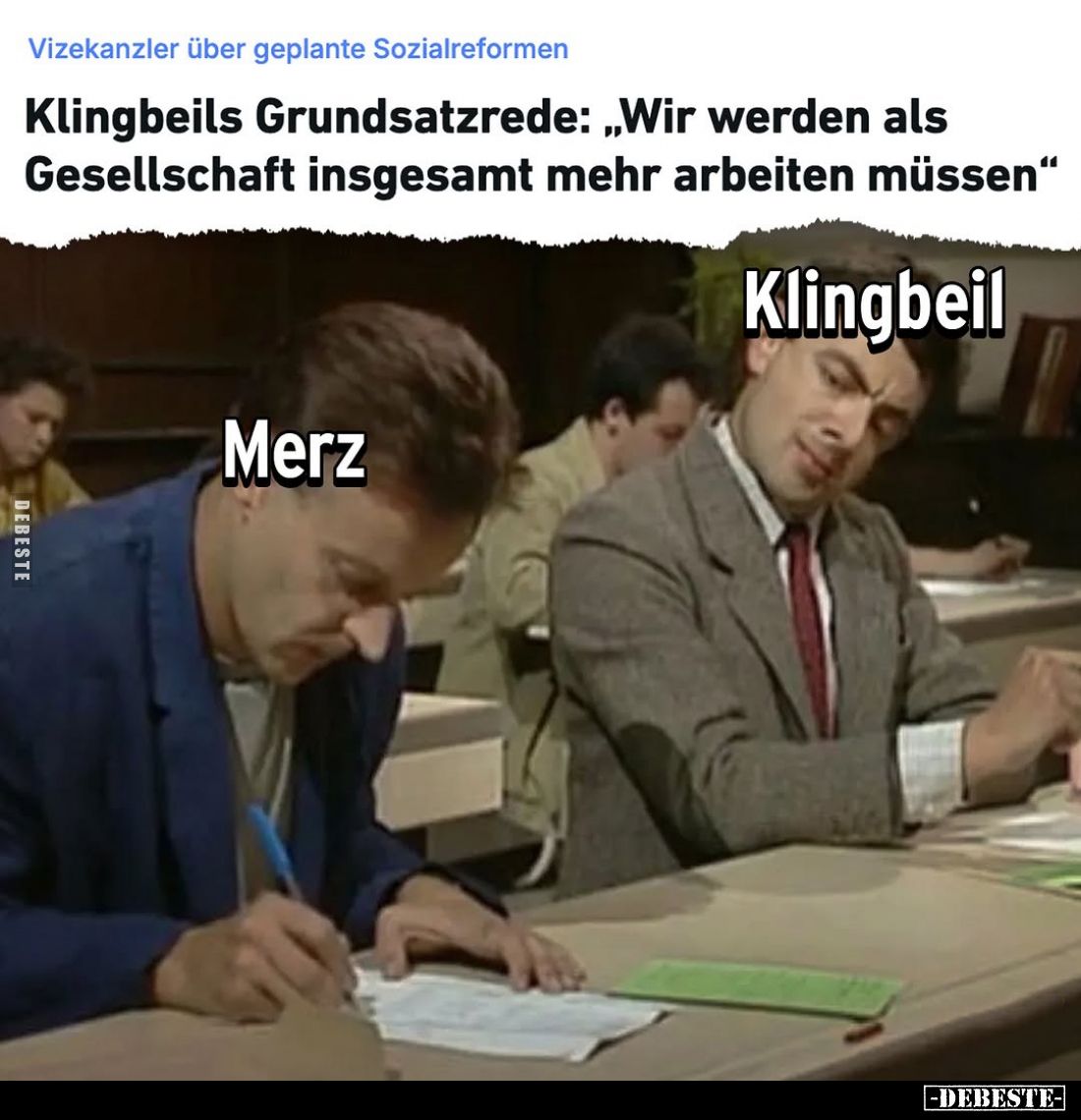 Vizekanzler über geplante Sozialreformen. -
Klingbeils Grundsatzrede: "Wir werden als Gesellschaft insgesamt mehr arbe...